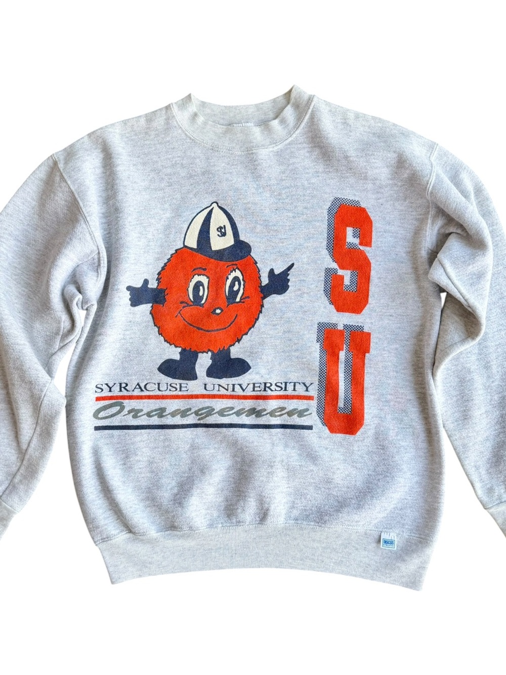 VTG Discus Syracuse University Orangemen Mascot Sweatshirt SU Retro Size: M